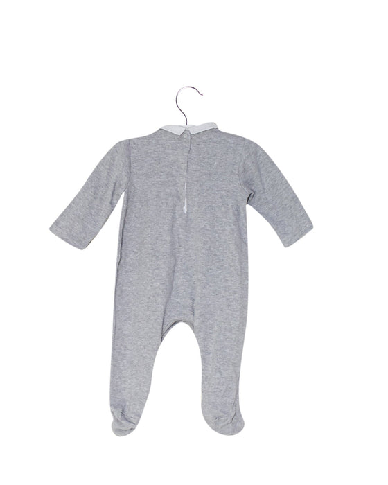 A Grey Onesies from Tartine et Chocolat in size 3-6M for boy. (Back View)