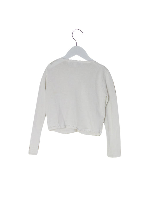 A White Cardigans from Tartine et Chocolat in size 3T for girl. (Back View)
