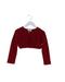 A Red Cardigans from Monnalisa in size 3T for girl. (Front View)