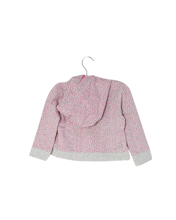 A Grey Zippered Sweatshirts from The Bonnie Mob in size 12-18M for girl. (Back View)