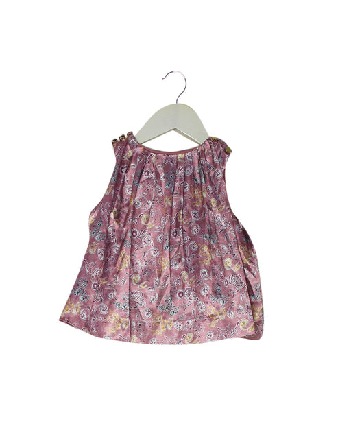 A Pink Sleeveless Dresses from Velveteen in size 3-6M for girl. (Front View)