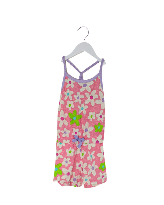 A Pink Sleeveless Rompers from Hatley in size 4T for girl. (Front View)
