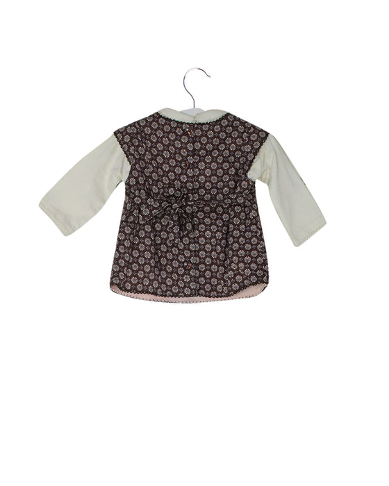 A Purple Long Sleeve Tops from Noukie's in size 0-3M for girl. (Back View)