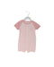 A Pink Short Sleeve Rompers from Comme Ca Ism in size 0-3M for girl. (Front View)
