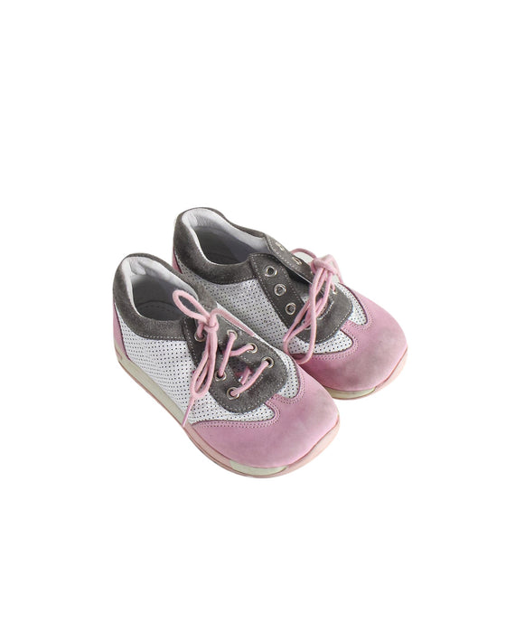 A Pink Sneakers from Emel in size 3T for girl. (Front View)