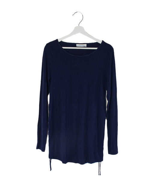 A Navy Long Sleeve Tops from Jojo Maman Bébé in size S for maternity. (Front View)