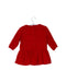 A Red Long Sleeve Dresses from Petit Bateau in size 3-6M for girl. (Back View)