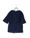 A Navy Coats from Monnalisa in size 6T for girl. (Front View)