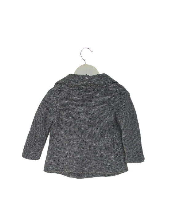 A Grey Cardigans from Steiff in size 3-6M for girl. (Back View)