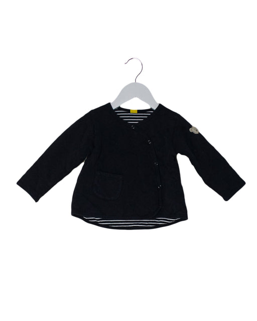 A Navy Lightweight Jackets from Steiff in size 6-12M for girl. (Front View)