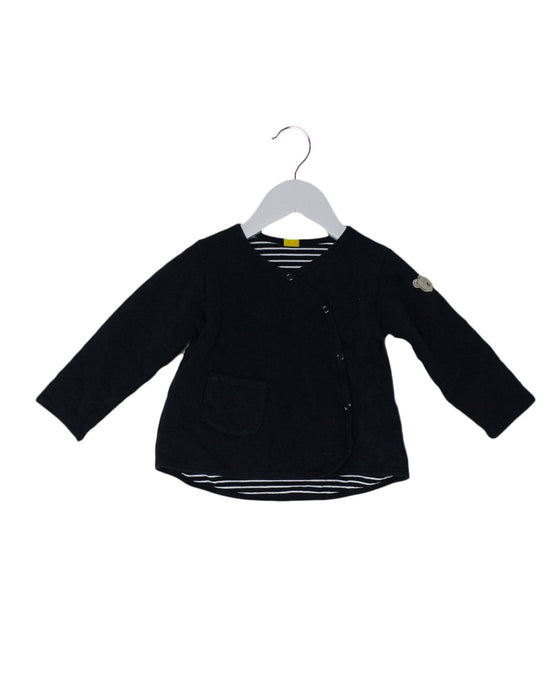 A Navy Lightweight Jackets from Steiff in size 6-12M for girl. (Front View)