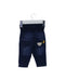 A Blue Jeggings from Steiff in size 0-3M for boy. (Back View)