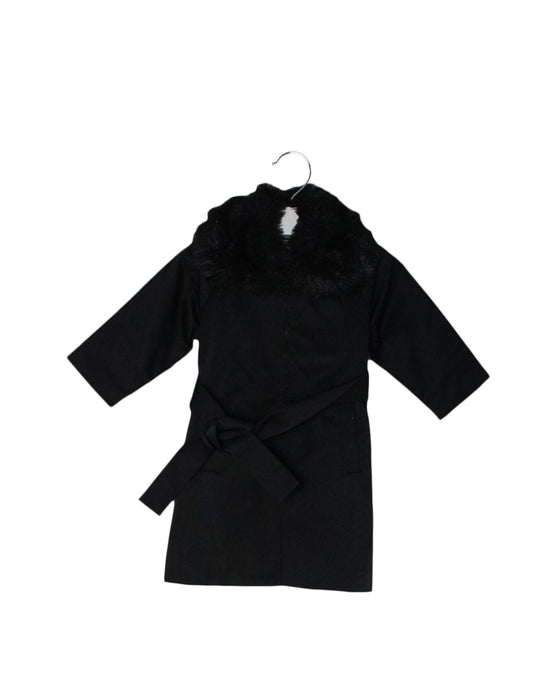 A Black Coats from Nicholas & Bears in size 6-12M for girl. (Front View)