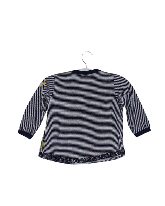 A Navy Long Sleeve Tops from Steiff in size 0-3M for girl. (Back View)