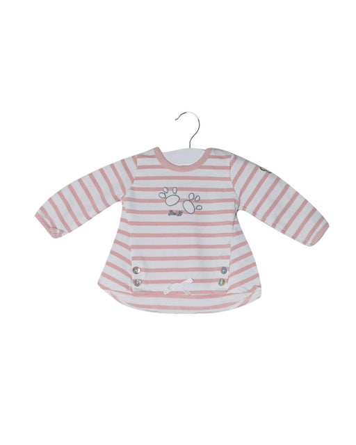 A Pink Long Sleeve Tops from Steiff in size 0-3M for girl. (Front View)