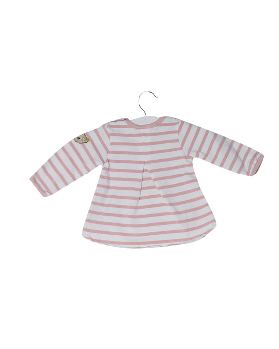 A Pink Long Sleeve Tops from Steiff in size 0-3M for girl. (Back View)