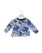 A Blue Lightweight Jackets from Petit Bateau in size 12-18M for girl. (Front View)