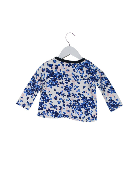 A Blue Lightweight Jackets from Petit Bateau in size 12-18M for girl. (Back View)