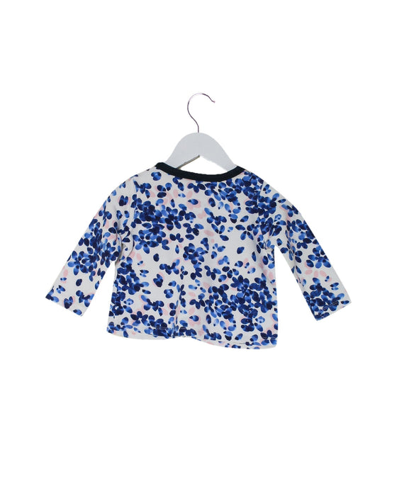 A Blue Lightweight Jackets from Petit Bateau in size 12-18M for girl. (Back View)