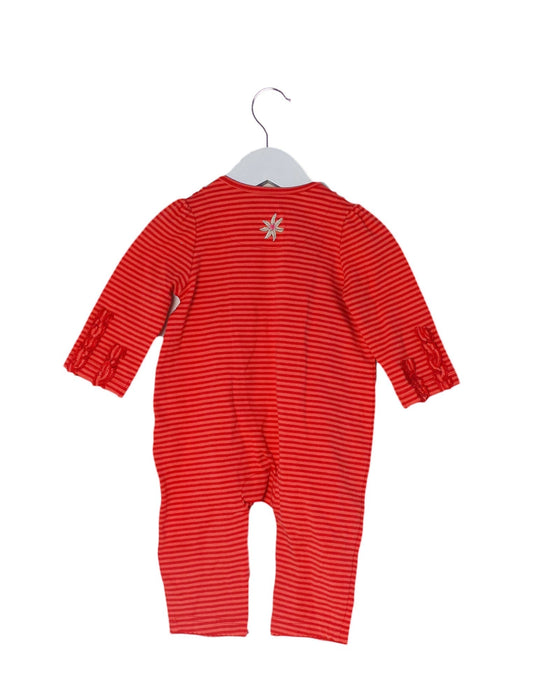 A Pink Long Sleeve Jumpsuits from Mides in size 3-6M for girl. (Back View)