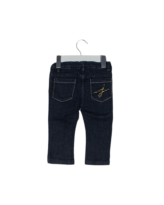 A Navy Jeans from Jacadi in size 6-12M for girl. (Back View)