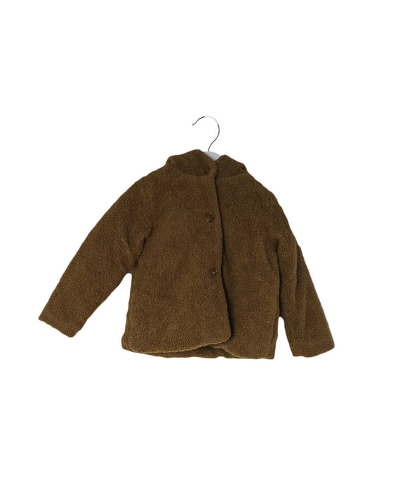 A Brown Coats from Petit Bateau in size 4T for neutral. (Front View)