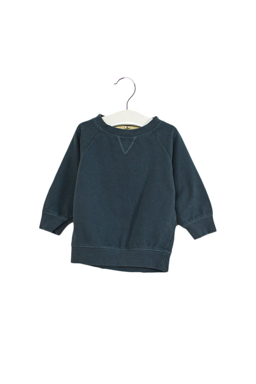 A Blue Sweatshirts from Gray Label in size 18-24M for boy. (Front View)