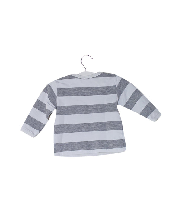 A Grey Long Sleeve Tops from Steiff in size 0-3M for boy. (Back View)