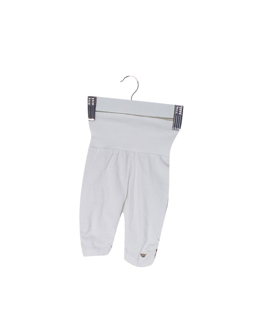 A White Leggings from Steiff in size 0-3M for girl. (Front View)