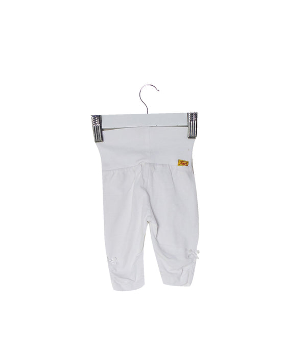 A White Leggings from Steiff in size 0-3M for girl. (Back View)