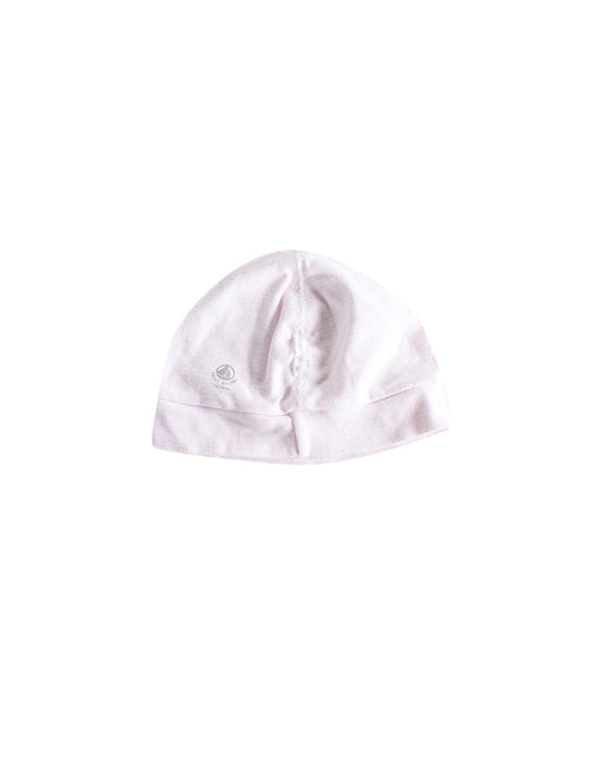 A Pink Beanies from Petit Bateau in size 6-12M for girl. (Front View)