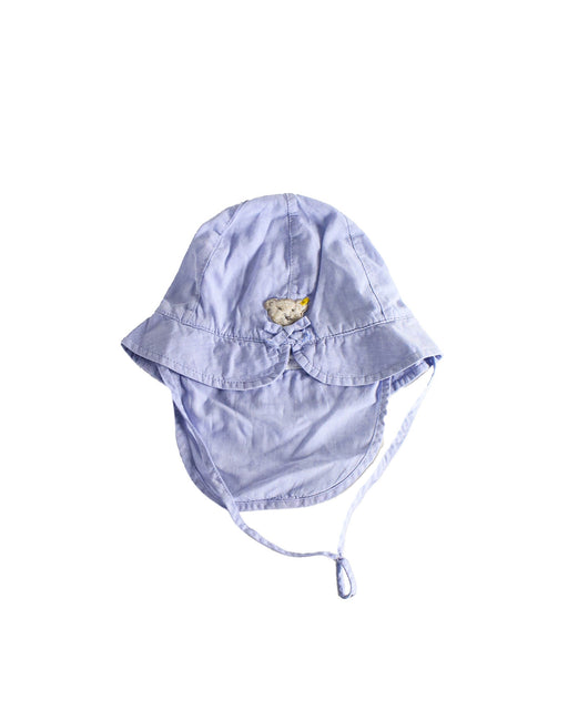 A Blue Sun Hats from Steiff in size O/S for girl. (Front View)