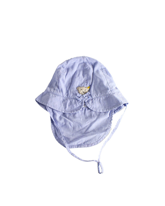 A Blue Sun Hats from Steiff in size O/S for girl. (Front View)