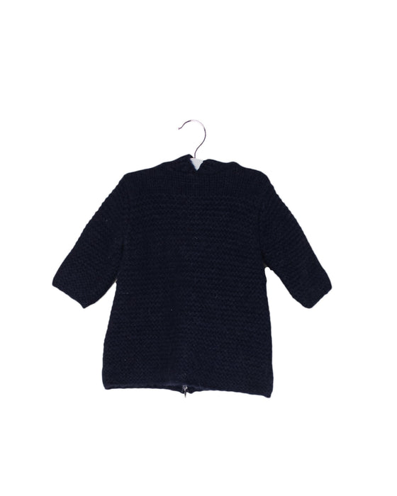 A Navy Sweater Dresses from Bonpoint in size 3-6M for girl. (Front View)