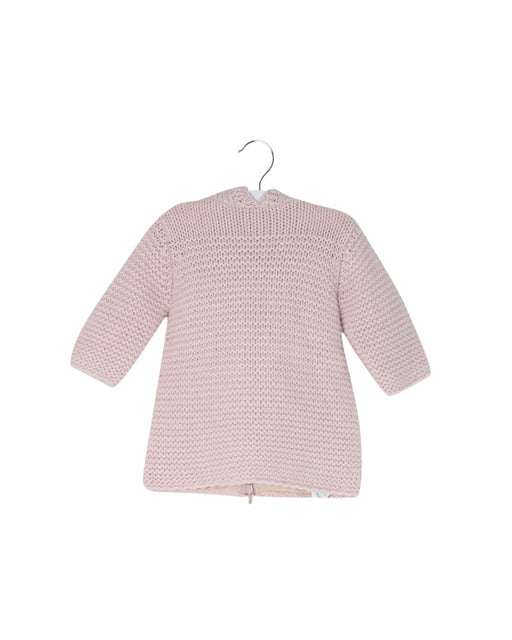 A Pink Sweater Dresses from Bonpoint in size 3-6M for girl. (Front View)