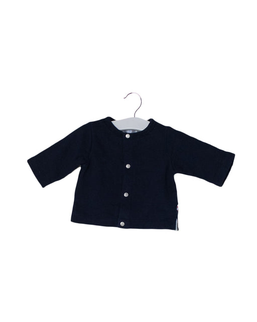A Navy Cardigans from Jacadi in size 0-3M for boy. (Front View)