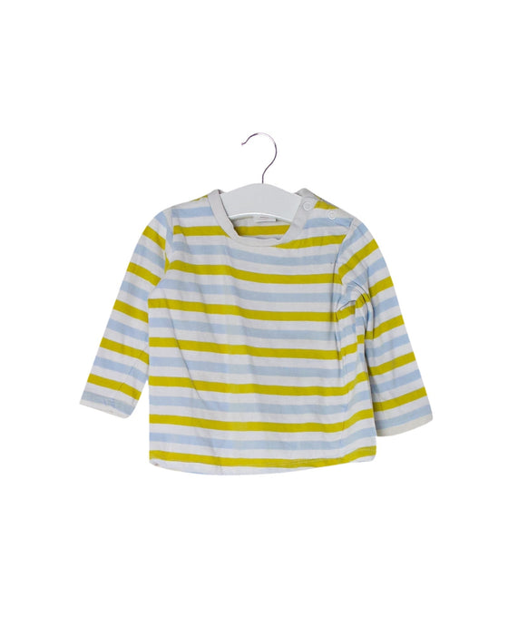A Yellow Long Sleeve Tops from Seed in size 6-12M for boy. (Front View)