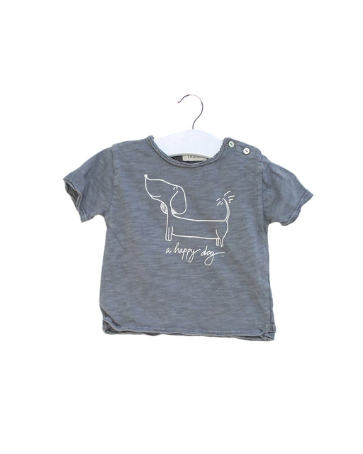 A Grey Short Sleeve T Shirts from Buho in size 3-6M for boy. (Front View)