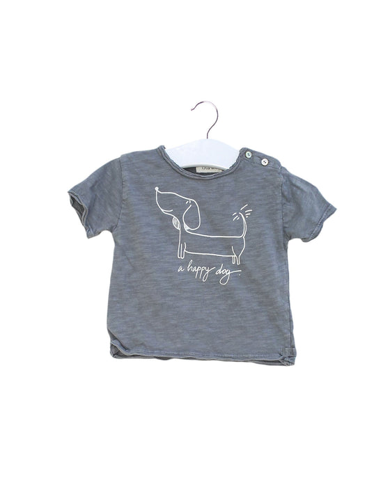 A Grey Short Sleeve T Shirts from Buho in size 3-6M for boy. (Front View)