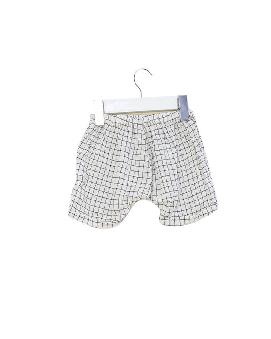 A White Shorts from Emile et Ida in size 3-6M for neutral. (Back View)