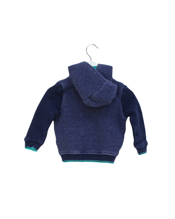 A Navy Lightweight Jackets from Baker by Ted Baker in size 6-12M for boy. (Back View)