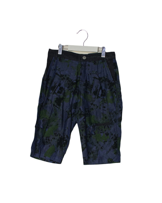 A Navy Shorts from Roberto Cavalli in size 10Y for boy. (Front View)