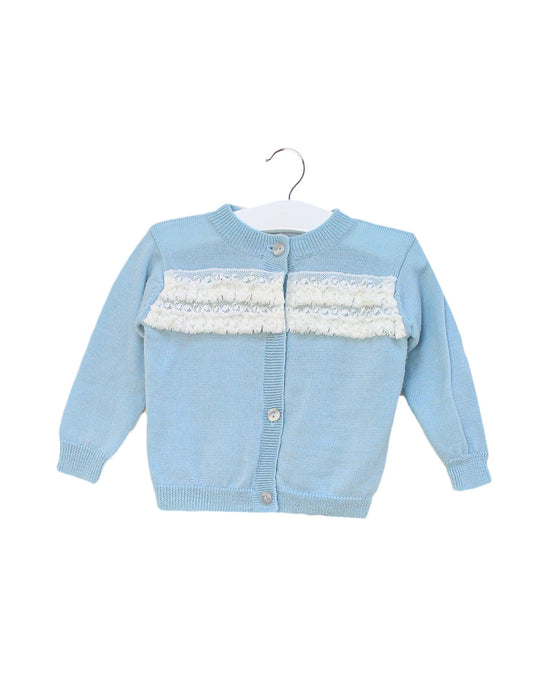 A Blue Cardigans from Nicholas & Bears in size 3-6M for girl. (Front View)