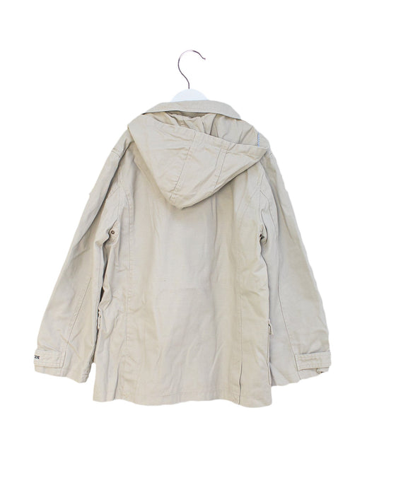 A Beige Lightweight Jackets from Jacadi in size 12Y for neutral. (Back View)