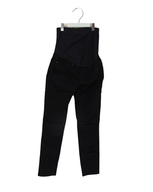 A Black Casual Pants from Seraphine in size XS for maternity. (Front View)