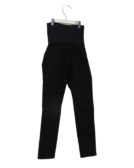 A Black Casual Pants from Seraphine in size XS for maternity. (Back View)
