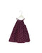 A Purple Sleeveless Dresses from Velveteen in size 12-18M for girl. (Front View)
