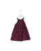A Purple Sleeveless Dresses from Velveteen in size 12-18M for girl. (Back View)
