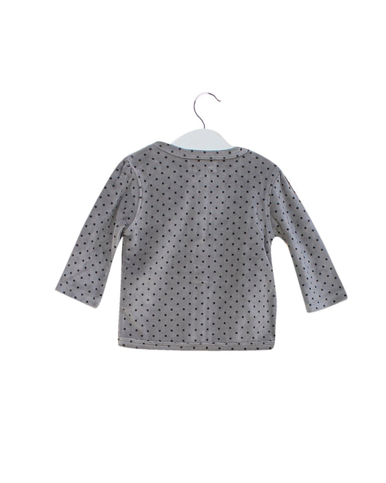 A Grey Cardigans from La Compagnie des Petits in size 3-6M for girl. (Back View)