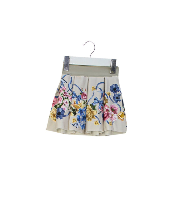 A Beige Short Skirts from Monnalisa in size 0-3M for girl. (Front View)